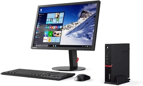 Lenovo ThinkCentre M715Q Mini Tiny Desktop PC, AMD PRO A12-9800E, 8GB RAM, 256GB SSD, Displayport, RJ-45, WiFi, Bluetooth, Windows 11 Pro (Renewed) in Kuwait
