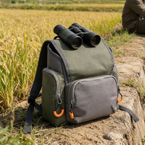 Sorandy Binocular Harness Chest Pack, 500D Nylon Water Outdoor Gear, Binoculars Rangefinders Carrier with Four Point Padded Straps & Rain Cover in Kuwait