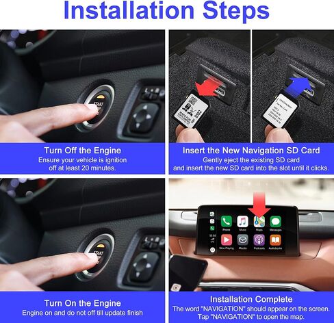 أحدث بطاقة SD للملاحة لعام 2026 لمازدا CX-5 - KMV666EZ1C، بطاقة SD للملاحة بخرائط GPS المتوافقة مع Mazda CX5 2024-2025، CX30 2024، CX90 2023-2025، بطاقات SD Mazda CX5 المحدثة للولايات المتحدة الأمريكية/CAN/MEX in Kuwait