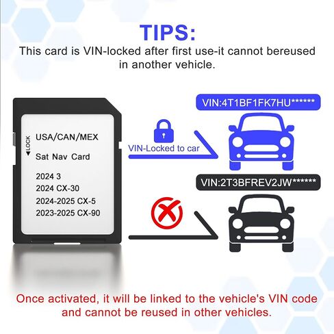 أحدث بطاقة SD للملاحة لعام 2026 لمازدا CX-5 - KMV666EZ1C، بطاقة SD للملاحة بخرائط GPS المتوافقة مع Mazda CX5 2024-2025، CX30 2024، CX90 2023-2025، بطاقات SD Mazda CX5 المحدثة للولايات المتحدة الأمريكية/CAN/MEX in Kuwait
