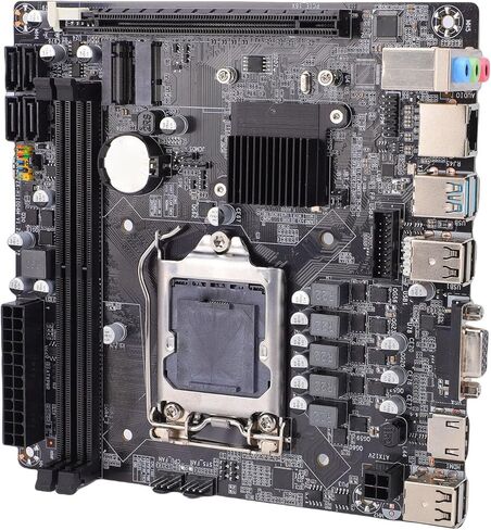 Yoidesu H110 Gaming Motherboard Dual Channel DDR4 Motherboard LGA 1151 Mini ITX Form Factor M.2 NVMe SATA3.0 Support for 6th 7th 8th Generation Processors in Kuwait