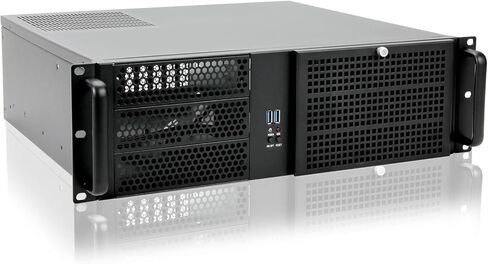 RackChoice 20" Rail with 3U Chassis 3x5.25 / ATX PSU Upside and Down Both Support in Kuwait