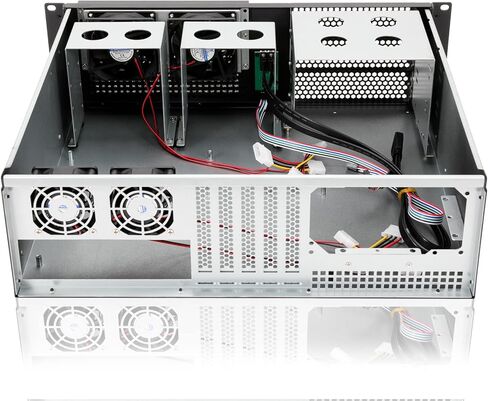 RackChoice 20" Rail with 3U Chassis 3x5.25 / ATX PSU Upside and Down Both Support in Kuwait