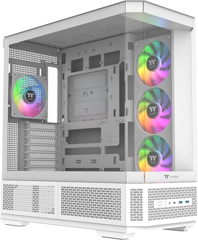 Thermaltake View 370 TG ARGB برج متوسط؛ مراوح 1 × 360 مم و1 × 120 ARGB PWM متضمنة؛ دعم راد 360 مم؛ خلوص وحدة معالجة الرسومات 420 مم؛ دعم الموصل المخفي (ATX/mATX)؛ دعم GPU العمودي؛ الثلج؛ CA-11N-00M6WN-00 in Kuwait