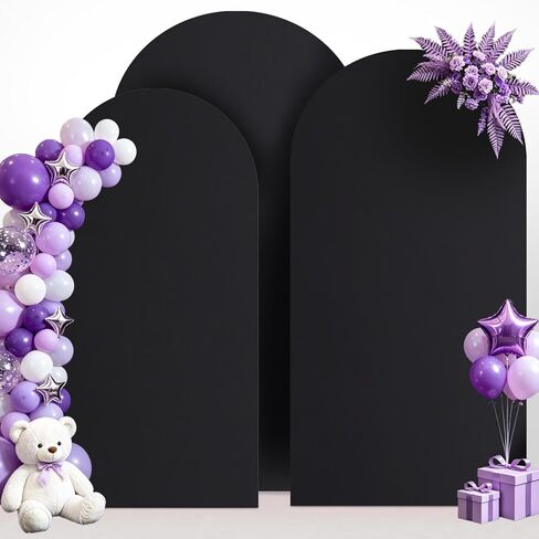 غطاء خلفية قوس الزفاف 7.2FT، 6FT دنة جاهزة أغطية قوس بيضاء 2 مجموعة مستديرة أعلى أقواس كيارا غطاء خلفية لحفل زفاف عيد ميلاد حفل مأدبة الديكور in Kuwait