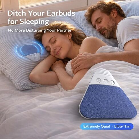 Pillow Speakers for Sleeping, 2026 Upgraded Bluetooth Under Pillow Speaker with White Noise Timer for Side Sleepers Adults Kids (Blue) in Kuwait