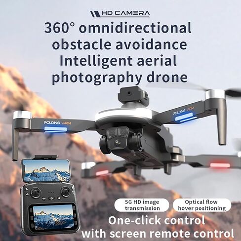 طائرة بدون طيار CZ20 مع كاميرا WIFI 720P، طقم طائرة بدون طيار FPV عالي الدقة، طائرة رباعية المروحية RC قابلة للطي مع محرك بدون فرش، مع 3 بطاريات، مفتاح واحد للإقلاع/الأرض، تثبيت الارتفاع، قلب 360 درجة، تدفق بصري، جهاز تحكم عن بعد مع شاشة in Kuwait