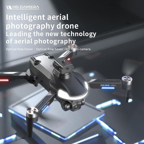 طائرة بدون طيار CZ20 مع كاميرا WIFI 720P، طقم طائرة بدون طيار FPV عالي الدقة، طائرة رباعية المروحية RC قابلة للطي مع محرك بدون فرش، مع 3 بطاريات، مفتاح واحد للإقلاع/الأرض، تثبيت الارتفاع، قلب 360 درجة، تدفق بصري، جهاز تحكم عن بعد مع شاشة in Kuwait