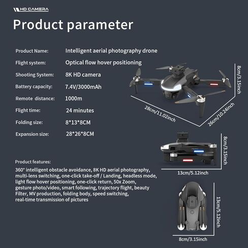 طائرة بدون طيار CZ20 مع كاميرا WIFI 720P، طقم طائرة بدون طيار FPV عالي الدقة، طائرة رباعية المروحية RC قابلة للطي مع محرك بدون فرش، مع 3 بطاريات، مفتاح واحد للإقلاع/الأرض، تثبيت الارتفاع، قلب 360 درجة، تدفق بصري، جهاز تحكم عن بعد مع شاشة in Kuwait