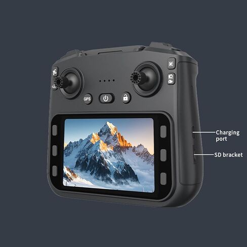 طائرة بدون طيار CZ20 مع كاميرا WIFI 720P، طقم طائرة بدون طيار FPV عالي الدقة، طائرة رباعية المروحية RC قابلة للطي مع محرك بدون فرش، مع 3 بطاريات، مفتاح واحد للإقلاع/الأرض، تثبيت الارتفاع، قلب 360 درجة، تدفق بصري، جهاز تحكم عن بعد مع شاشة in Kuwait