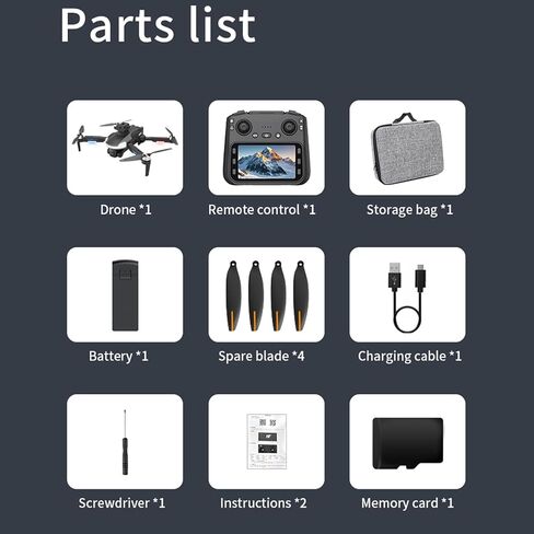 طائرة بدون طيار CZ20 مع كاميرا WIFI 720P، طقم طائرة بدون طيار FPV عالي الدقة، طائرة رباعية المروحية RC قابلة للطي مع محرك بدون فرش، مع 3 بطاريات، مفتاح واحد للإقلاع/الأرض، تثبيت الارتفاع، قلب 360 درجة، تدفق بصري، جهاز تحكم عن بعد مع شاشة in Kuwait