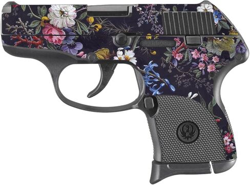 جلد MightySkins متوافق مع Ruger LCP 380 - Midnight Blossom | غطاء ملتف واقٍ ومتين وفريد ​​من نوعه من الفينيل | سهل التطبيق والإزالة وتغيير النمط | صنع في الولايات المتحدة الأمريكية in Kuwait