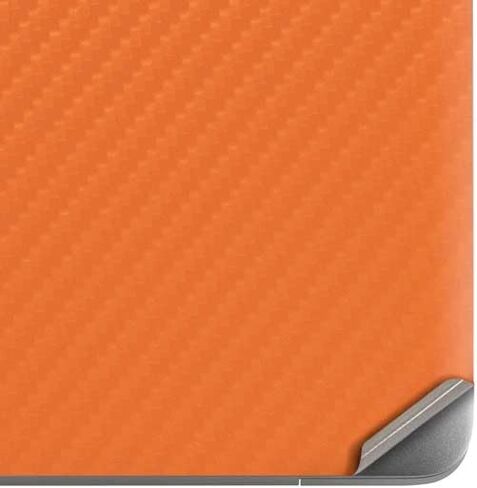 غلاف كمبيوتر محمول من Skinit متوافق مع جهاز MacBook Air 13in (2020) - تصميم من مادة ألياف الكربون البرتقالية المتخصصة in Kuwait