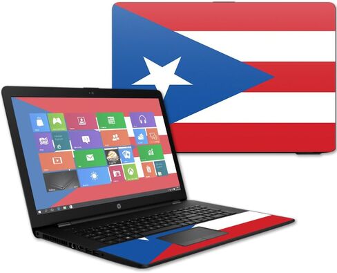 غلاف MightySkins متوافق مع الكمبيوتر المحمول HP 17t مقاس 17.3 بوصة (2017) - علم بورتوريكو | غطاء ملتف من الفينيل واقٍ ومتين وفريد ​​من نوعه | سهل التطبيق والإزالة وتغيير الأنماط | صنع في الولايات المتحدة الأمريكية in Kuwait