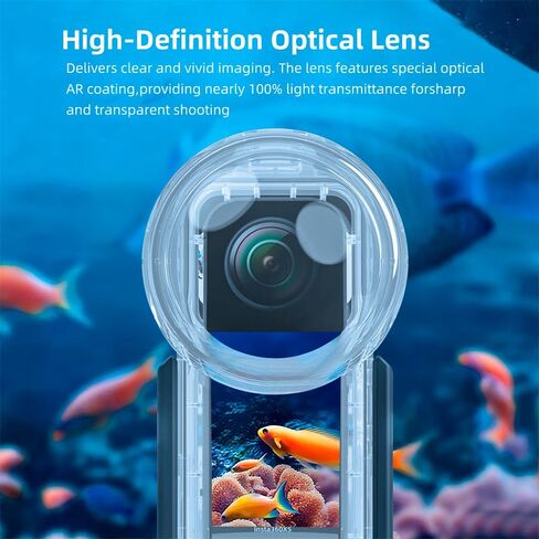 SHOOT Waterproof Case for Insta360 X5 Action Camera, Waterproof up to 50M/164FT, Underwater Shooting with 12pcs Anti-for Inserts Protective Case for Insta360 X5 Accessories in Kuwait