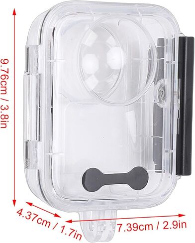 Action Camera Dive Cover, 360 Unobstructed View Protective Housing with Optical Lens Correction for Underwater Diving in Kuwait