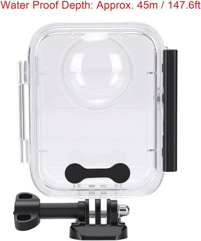 Action Camera Dive Cover, 360 Unobstructed View Protective Housing with Optical Lens Correction for Underwater Diving in Kuwait