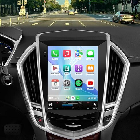 4G+64GB Android 13 Car Radio Stereo for Cadillac ATS XTS SRX CTS 2013-2018: 9.7" Touch Screen Head Unit with Android 13/CarPlay/Android Auto/GPS Navigation/Bluetooth/FM/DSP Radio/AHD Backup Camera in Kuwait