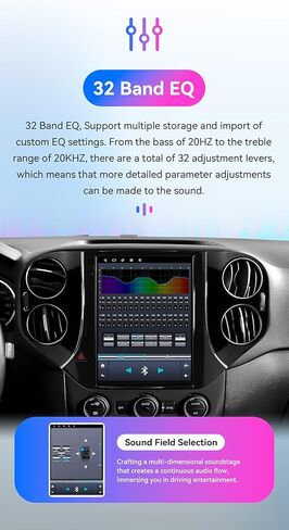 ستيريو سيارة Android 14 لسيارة VW Tiguan 1NF (2007-2016)، 8Core 4G+64G GPS Navigation مع شاشة لمس QLED 9.7 بوصة عبر Carplay Android Auto SWC Bluetooth 5.4 EQ USB TPMS in Kuwait
