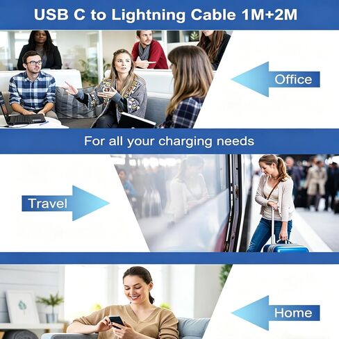 كابل USB C إلى Lightning بطول 3FT+6FT [معتمد من Apple MFi] سلك شحن iPhone من النايلون المضفر لشاحن iPhone كابل Lightning 2 حزمة كابل iPhone Lightning لهاتف iPhone 14 13 12 11 Pro Max XR XS 8 7 6 Plus SE in Kuwait