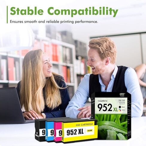 952 952XL Ink Cartridges Combo Pack Replacement for 952 XL Ink Cartridges Work for OfficeJet Pro 8710 7740 8715 8210 8720 8703 OfficeJet 8702 Printers, 4-Pack (Black/Cyan/Magenta/Yellow) in Kuwait