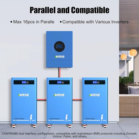 15kwh Lifepo4 48V 300Ah Lithium Battery, Build in 16S 200A BMS Deep Cycle with CAN and RS485 Communication Interface, Ideal for Home Energy Storage, RV, Solar, Off-Grid 51.2V 300Ah in Saudi Arabia