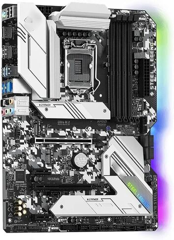 pc Motherboard Fit for ASRock H470 Steel Legend Motherboard Intel LGA 1200 Support I9-11900F I5-11400F I3-10100F I3-10105 CPU M.2 NVMe SSD ATX in Kuwait