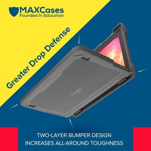 MAXCases Extreme Shell-F Slide Case for Dell 3120 Windows Clamshell (Gray/Clear) in Kuwait
