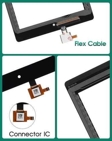بديل لـ Amazon Fire Kindle HD 7 9th Gen 2019 M8S26G 7 بوصة لوحة رقمية تعمل باللمس زجاج أسود (ليس شاشة LCD) in Kuwait