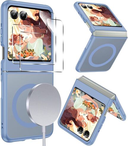 LeYi for Motorola-Razr-2026/2025/2024-Case:【𝐍𝐨𝐭 𝐅𝐢𝐭 𝐏𝐥𝐮𝐬】 2025 Motorola Razr Case Compatible with MagSafe, with 2 𝗫 Screen Protector Integrated Funda para Razor Phone Case 2025, Black in Saudi Arabia