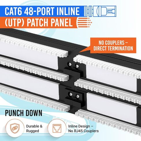 | لوحة التصحيح CAT6 | الهبوط | 48 منفذ (فارغ) in Kuwait