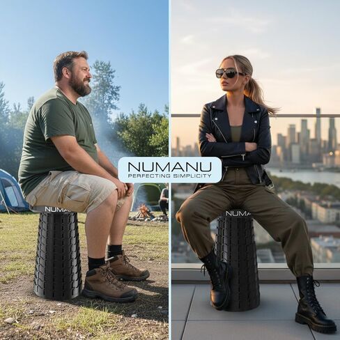 NUMANU 2026 مقعد كبير الحجم قابل للطي مقاس 3XL، أقصى وزن 1000 رطل، كرسي مقعد قابل للطي قابل للطي قابل للسحب مقاس 23.2 بوصة أو مسند قدم للسفر in Kuwait