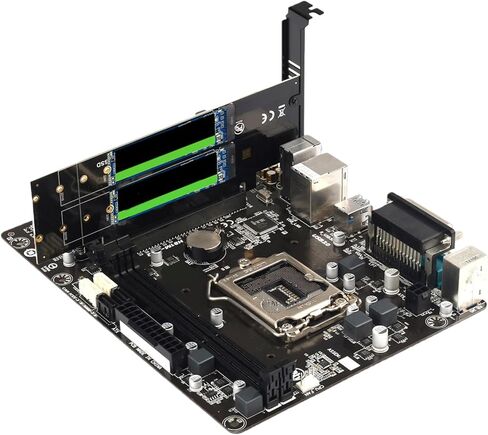pieceIe4.0 to NVMe Expansion Card Supporting 4Port HDDs Slots RAIDs 0 1 5 and 10 and Aluminum Heat Sink for Stable Storage in Kuwait
