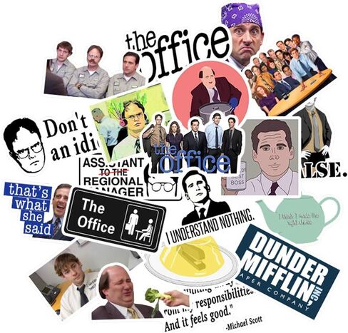 The Office Stickers Pack of 50 Office LaptopThemed Stickers, The Office Stickers for Water Bottles, Micheal Scott, Funny Laptop Decals, Hydro Flask Stickers (The Office) in Kuwait