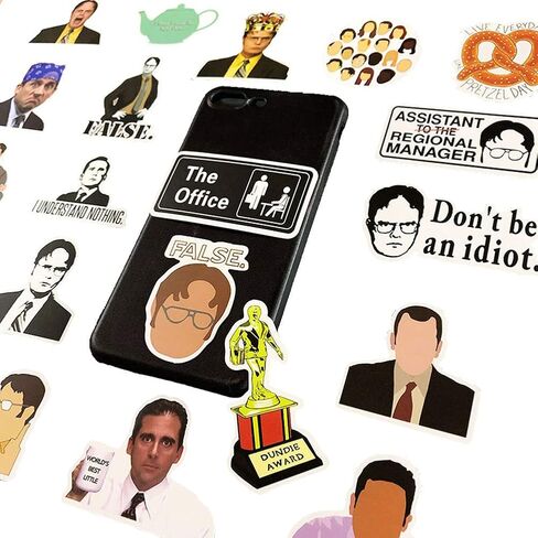 The Office Stickers Pack of 50 Office LaptopThemed Stickers, The Office Stickers for Water Bottles, Micheal Scott, Funny Laptop Decals, Hydro Flask Stickers (The Office) in Kuwait