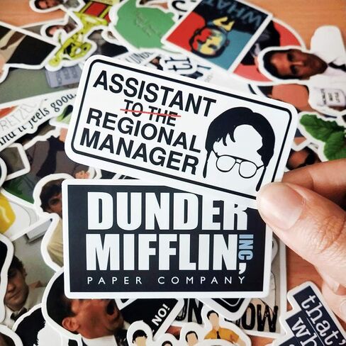 The Office Stickers Pack of 50 Office LaptopThemed Stickers, The Office Stickers for Water Bottles, Micheal Scott, Funny Laptop Decals, Hydro Flask Stickers (The Office) in Kuwait
