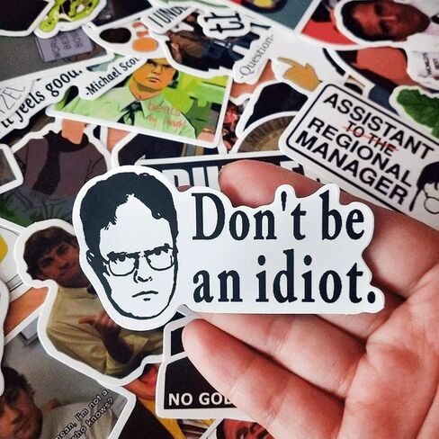 The Office Stickers Pack of 50 Office LaptopThemed Stickers, The Office Stickers for Water Bottles, Micheal Scott, Funny Laptop Decals, Hydro Flask Stickers (The Office) in Kuwait