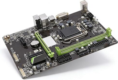 Dpofirs B150M Motherboard, Micro ATX, for B150, LGA1151, 2 x DDR4 DIMM Slots, PCI E X16, PCI E X1, VGA & DVI Output, 6 x USB 3.0, 6 USB 2.0 in Kuwait