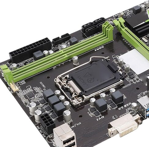 Dpofirs B150M Motherboard, Micro ATX, for B150, LGA1151, 2 x DDR4 DIMM Slots, PCI E X16, PCI E X1, VGA & DVI Output, 6 x USB 3.0, 6 USB 2.0 in Kuwait