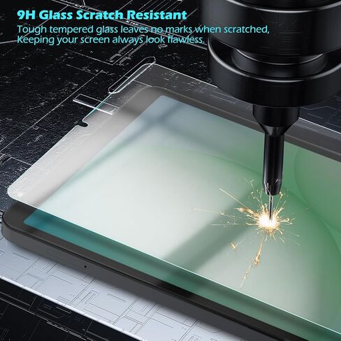 Hianjoo Screen Protector Compatible with Samsung Galaxy Tab A11/ Tab A9 8.7", Tempered Glass with Install Tray [HD Clarity] [9 Hardness] [Anti-Scratch] [Easy Installation] in Kuwait
