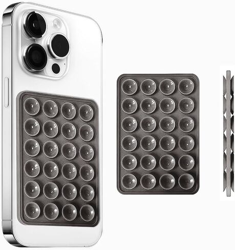 Silicone Double-Sided Suction Cup Phone Case Detachable Mount,Hands-Free Phone Accessories Holder for Selfies and Videos (Yellow) in Saudi Arabia