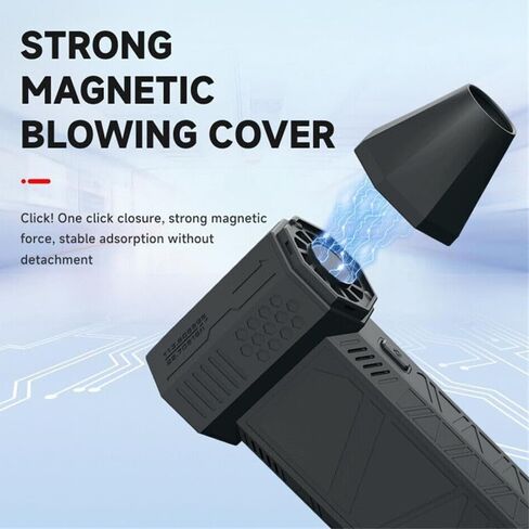 Hydrayne Air Blaster 2.0، منفضة هواء كهربائية صغيرة قابلة لإعادة الشحن من Hydrayne - 3 تروس قابلة للتعديل، منفاخ قوي 130000 دورة في الدقيقة مع ضوء in Kuwait