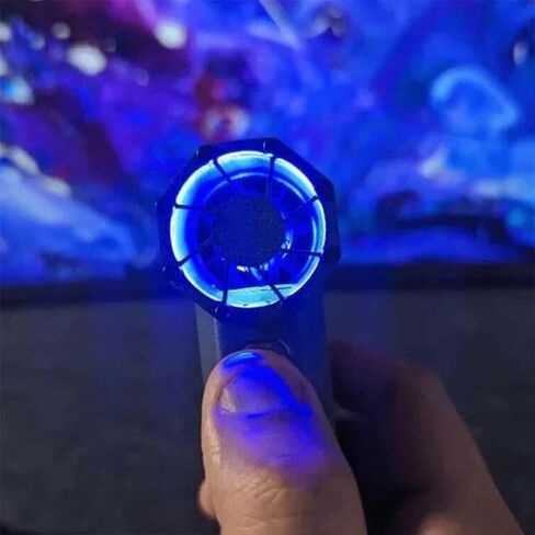 Hydrayne Air Blaster 2.0، منفضة هواء كهربائية صغيرة قابلة لإعادة الشحن من Hydrayne - 3 تروس قابلة للتعديل، منفاخ قوي 130000 دورة في الدقيقة مع ضوء in Kuwait