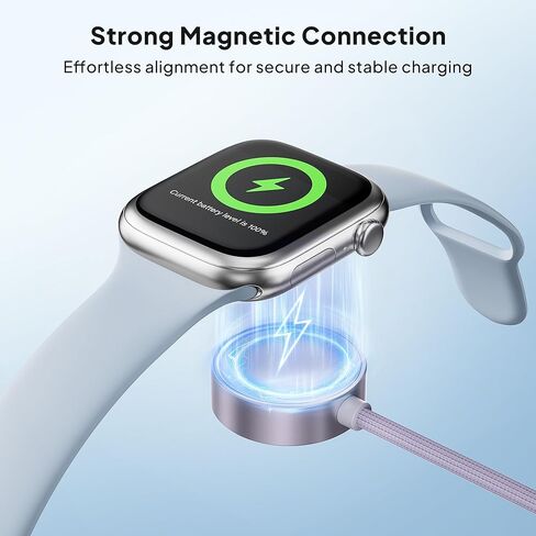 Elebase for Apple Watch SE 3 Adapter,USB to USB C Adaptor 4 Pack and Magnetic Charger Cable for Apple Watch Ultra 3 with USB A Adapter 2 in 1 in Kuwait