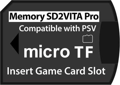 محول بطاقة ذاكرة SD2Vita 6.0 Ultimate PS Vita أسود، محول PS Vita Micro SD متوافق مع نظام PSV 1000/2000/PSTV FW 3.60 HENkaku Enso in Kuwait