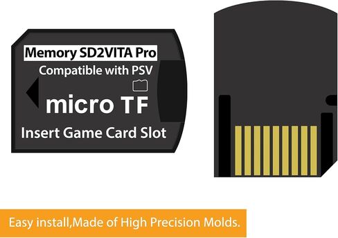 محول بطاقة ذاكرة SD2Vita 6.0 Ultimate PS Vita أسود، محول PS Vita Micro SD متوافق مع نظام PSV 1000/2000/PSTV FW 3.60 HENkaku Enso in Kuwait