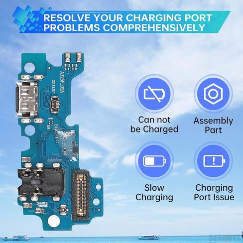 for Samsung Galaxy A32 Charging Port Replacement USB Charger Dock Type-C Connector Flex Cable Board with Microphone Jack Headphone Mic Port Repair Fix for SM-A325F in Kuwait