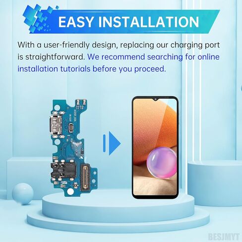 for Samsung Galaxy A32 Charging Port Replacement USB Charger Dock Type-C Connector Flex Cable Board with Microphone Jack Headphone Mic Port Repair Fix for SM-A325F in Kuwait