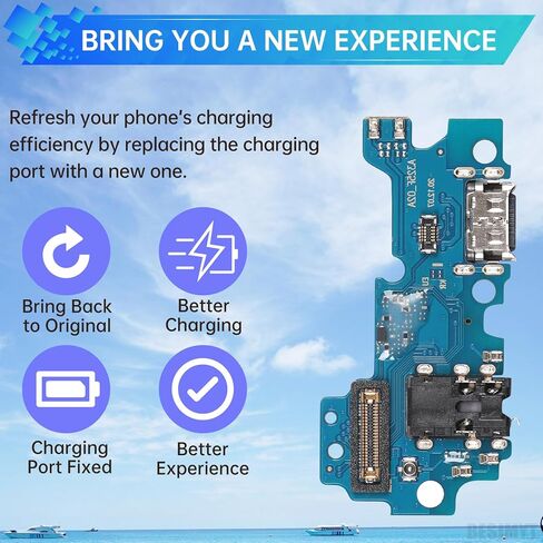 for Samsung Galaxy A32 Charging Port Replacement USB Charger Dock Type-C Connector Flex Cable Board with Microphone Jack Headphone Mic Port Repair Fix for SM-A325F in Kuwait