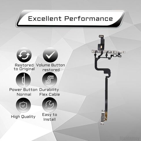 Power Volume Button Flex Cable Replacement for iPhone 15 Pro Max On Off Control Repair Silent Switch Key Side Buttons Replace with Pre-Installed Metal Bracket for iPhone 15 promax A2849 in Kuwait